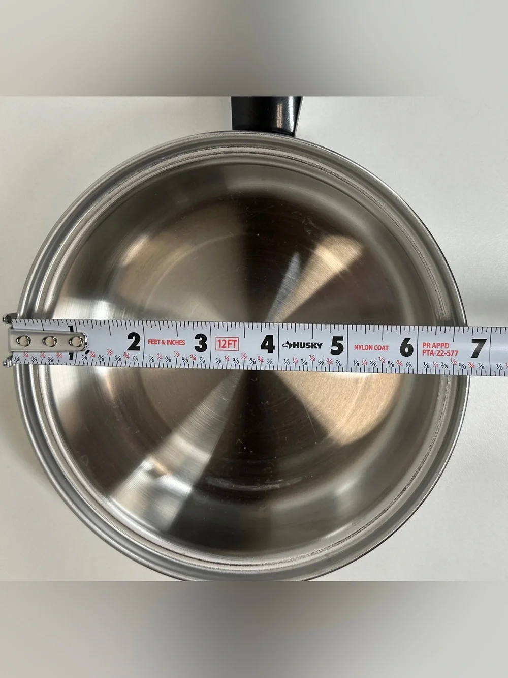 Vintage Duncan Hines Stainless Steel Cookware Pot 6 3/4” 3 Ply 18-8 Regal Ware